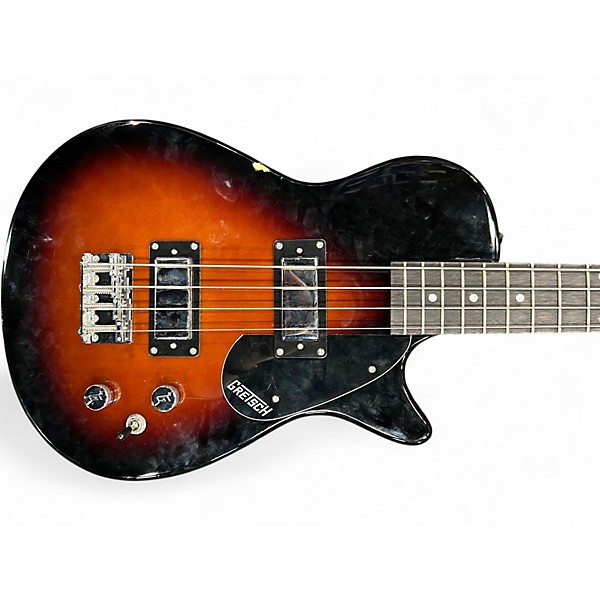 Used Gretsch Guitars Streamliner Jet Club Bass Single-Cut Short-Scale Walnut Stain Electric Bass Guitar