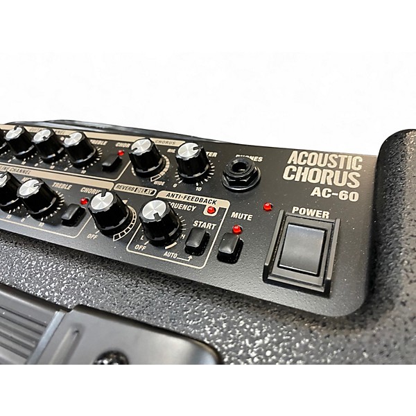 Used Roland AC60 60W 2X6.5 Acoustic Guitar Combo Amp