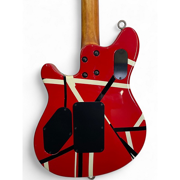 Used Peavey Wolfgang Special Red with Black and White Stripes Solid Body Electric Guitar