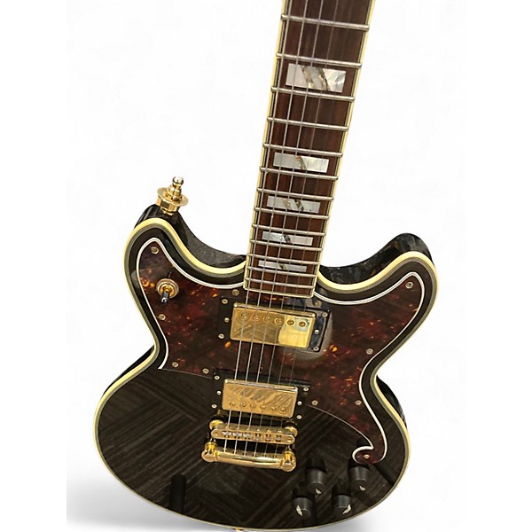 Used D'Angelico BRIGHTON DELUXE Black Solid Body Electric Guitar