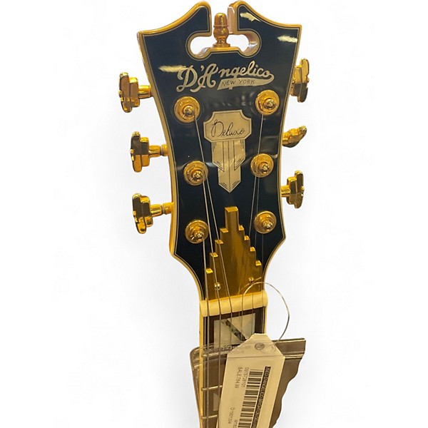 Used D'Angelico BRIGHTON DELUXE Black Solid Body Electric Guitar