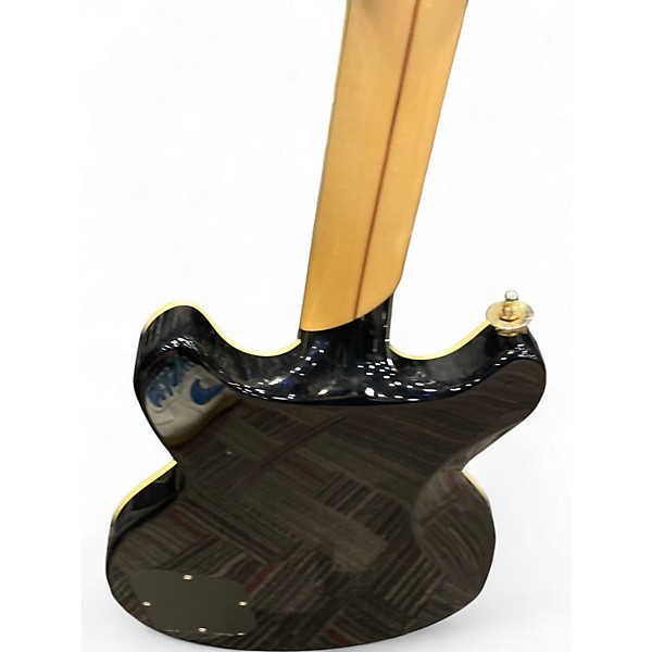 Used D'Angelico BRIGHTON DELUXE Black Solid Body Electric Guitar