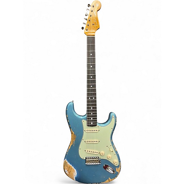 Used Fender '65 Stratocaster Heavy Relic Blue Solid Body Electric Guitar