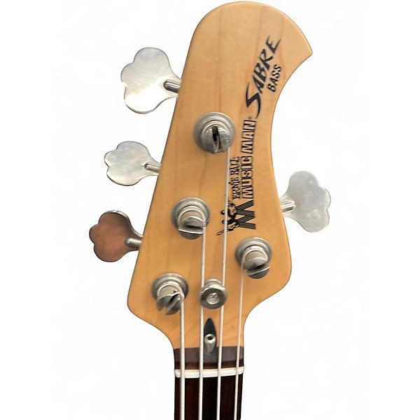 Used 1980s Ernie Ball Music Man SABRE 3EQ Sting Teal Electric Bass Guitar