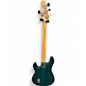Used 1980s Ernie Ball Music Man SABRE 3EQ Sting Teal Electric Bass Guitar
