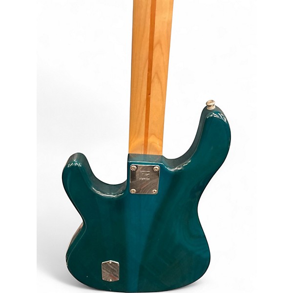 Used 1980s Ernie Ball Music Man SABRE 3EQ Sting Teal Electric Bass Guitar
