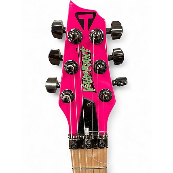 Used Traveler Guitar VAIBRANT Pink Electric Guitar