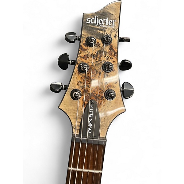 Used Schecter Guitar Research Omen Elite 6 Charcoal Burst Solid Body Electric Guitar