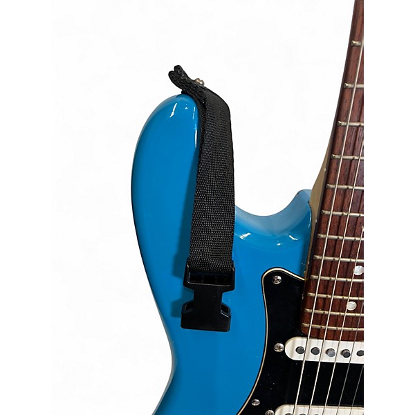 Used 2003 Squier Standard Stratocaster Blue Solid Body Electric Guitar