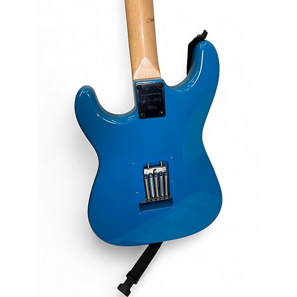 Used 2003 Squier Standard Stratocaster Blue Solid Body Electric Guitar