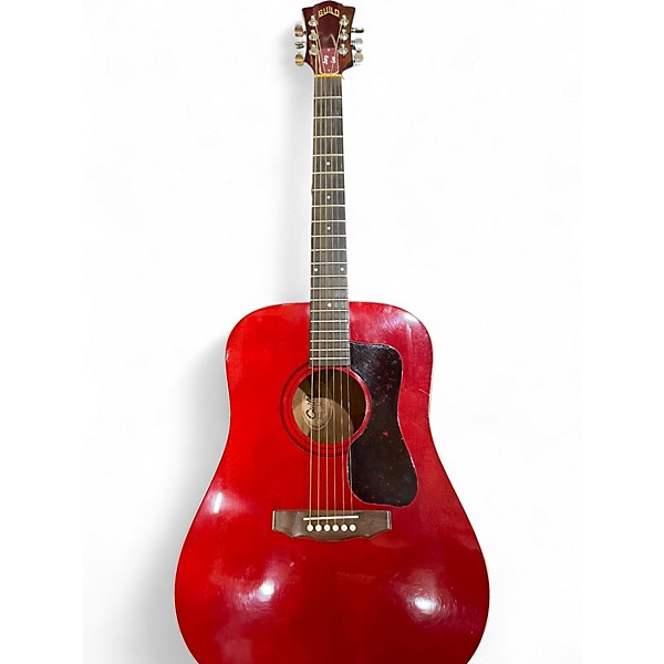 Used 1982 Guild D25 CHERRY RED Acoustic Guitar