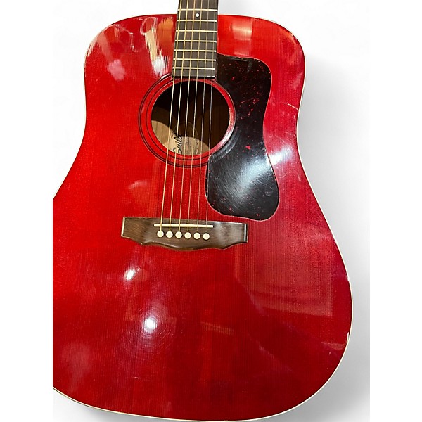Used 1982 Guild D25 CHERRY RED Acoustic Guitar