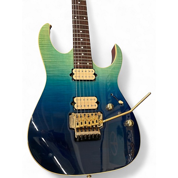 Used Ibanez RG420HPFM blue green gradation Solid Body Electric Guitar