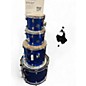 Used Ludwig 4 Piece Accent Metallic Blue Drum Kit thumbnail