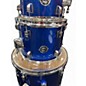 Used Ludwig 4 Piece Accent Metallic Blue Drum Kit