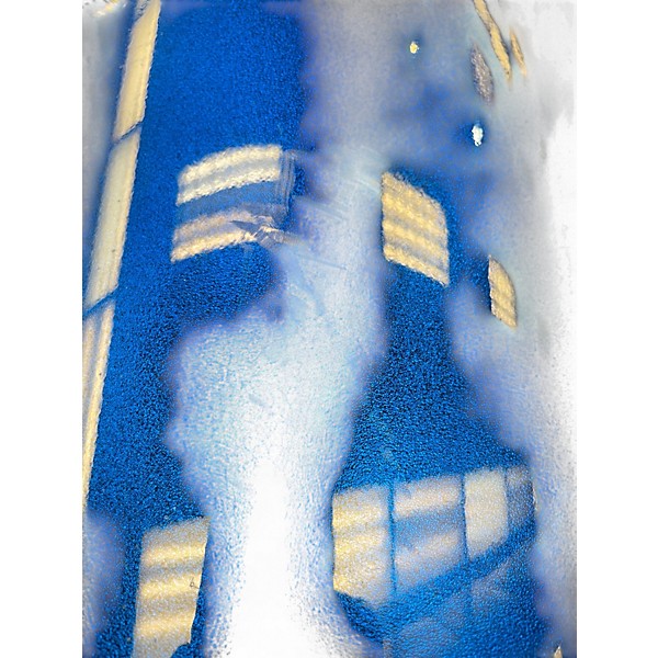 Used Ludwig 4 Piece Accent Metallic Blue Drum Kit