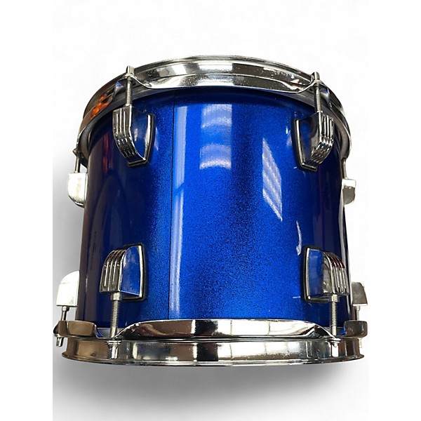 Used Ludwig 4 Piece Accent Metallic Blue Drum Kit