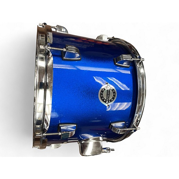 Used Ludwig 4 Piece Accent Metallic Blue Drum Kit