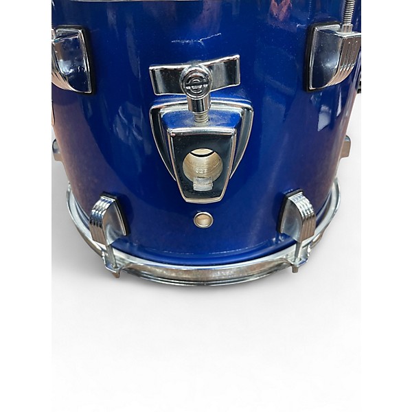 Used Ludwig 4 Piece Accent Metallic Blue Drum Kit