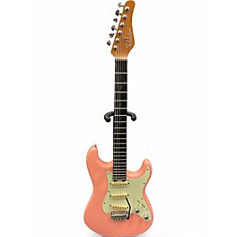 Used Schecter Guitar Research DIAMOND SERIES NICK JOHNSTON Pink Solid Body Electric Guitar