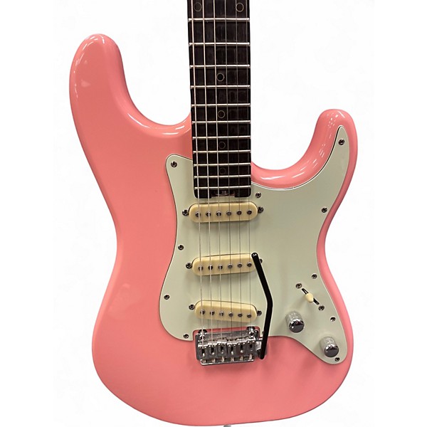 Used Schecter Guitar Research DIAMOND SERIES NICK JOHNSTON Pink Solid Body Electric Guitar