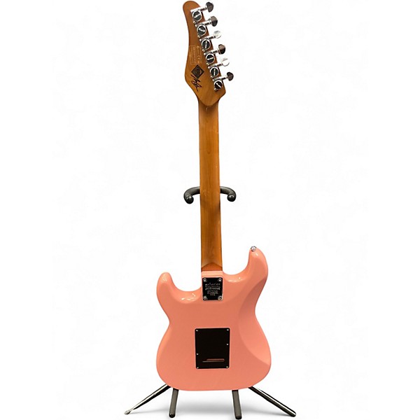 Used Schecter Guitar Research DIAMOND SERIES NICK JOHNSTON Pink Solid Body Electric Guitar