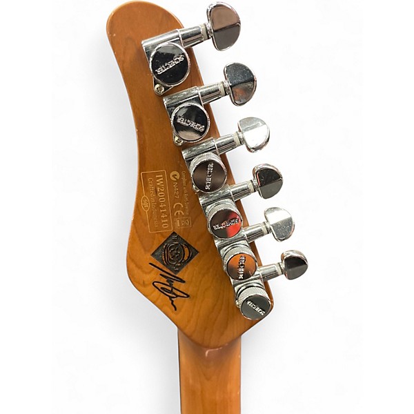 Used Schecter Guitar Research DIAMOND SERIES NICK JOHNSTON Pink Solid Body Electric Guitar