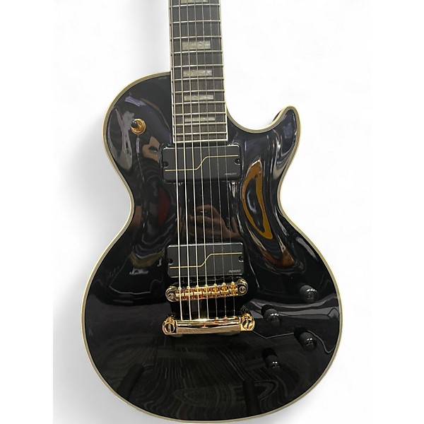 Used Epiphone Les Paul MKH Origins Custom 7 String Black Solid Body Electric Guitar