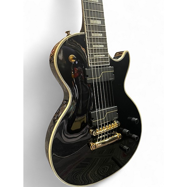 Used Epiphone Les Paul MKH Origins Custom 7 String Black Solid Body Electric Guitar