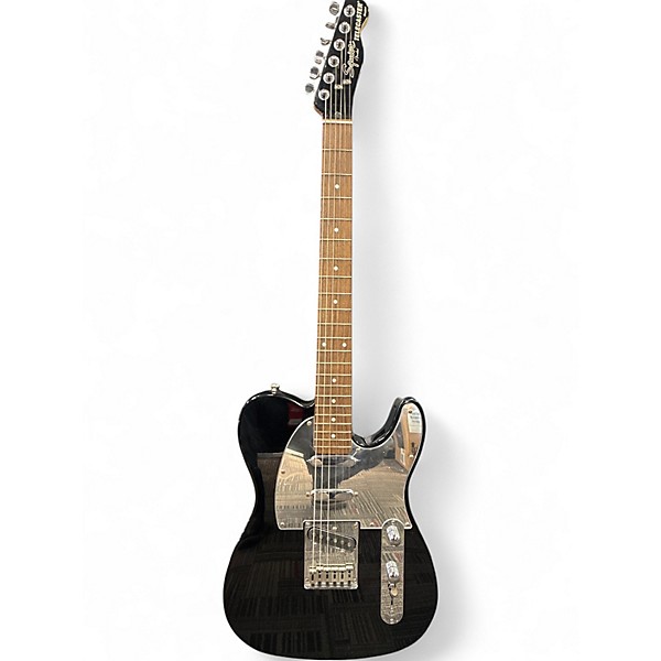 Used Squier Standard Telecaster Black Chrome Solid Body Electric Guitar