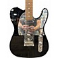 Used Squier Standard Telecaster Black Chrome Solid Body Electric Guitar