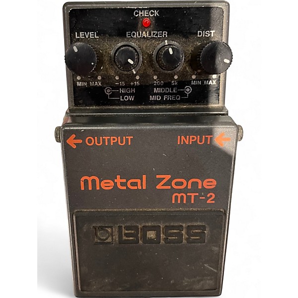 Used BOSS MT2 Metal Zone Distortion Effect Pedal