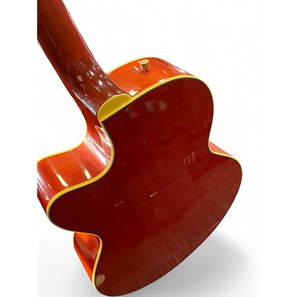 Used Gretsch Guitars G5022CE Rancher Jumbo Orange Acoustic Electric Guitar