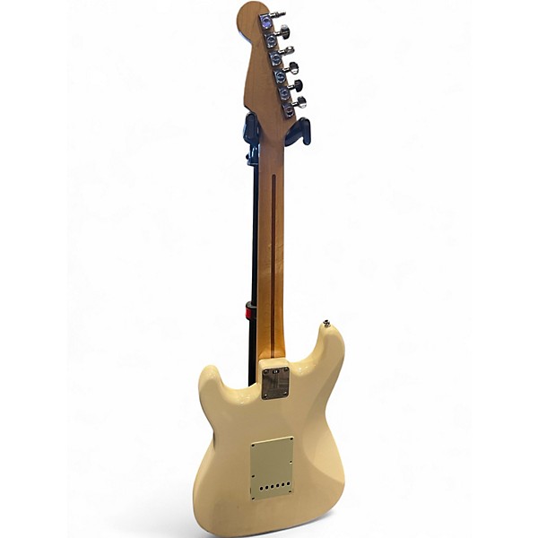 Used Fender Standard Stratocaster Cream Solid Body Electric Guitar