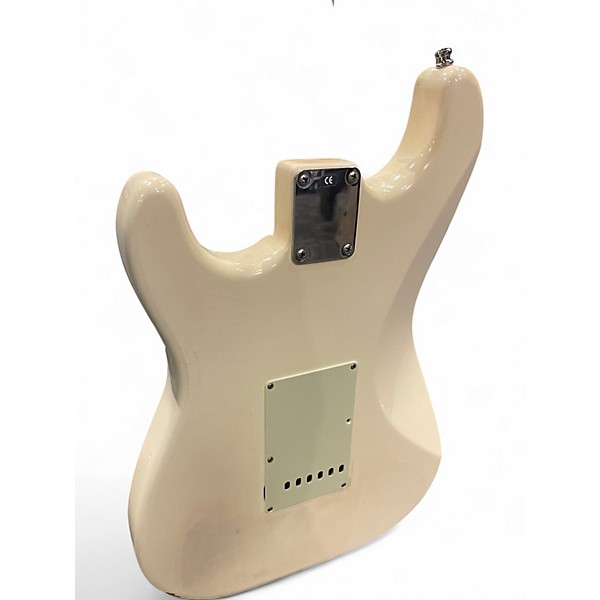 Used Fender Standard Stratocaster Cream Solid Body Electric Guitar