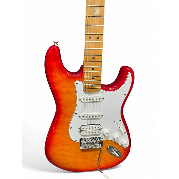 Used Fender Standard Stratocaster Quilt Sienna Sunburst Solid Body Electric Guitar