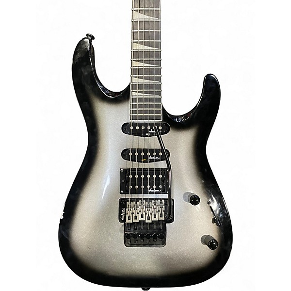 Used Jackson JS34 Black and Silver Solid Body Electric Guitar