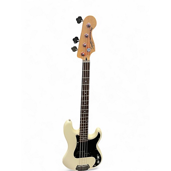 Used Squier Precision Bass White Electric Bass Guitar