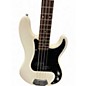 Used Squier Precision Bass White Electric Bass Guitar