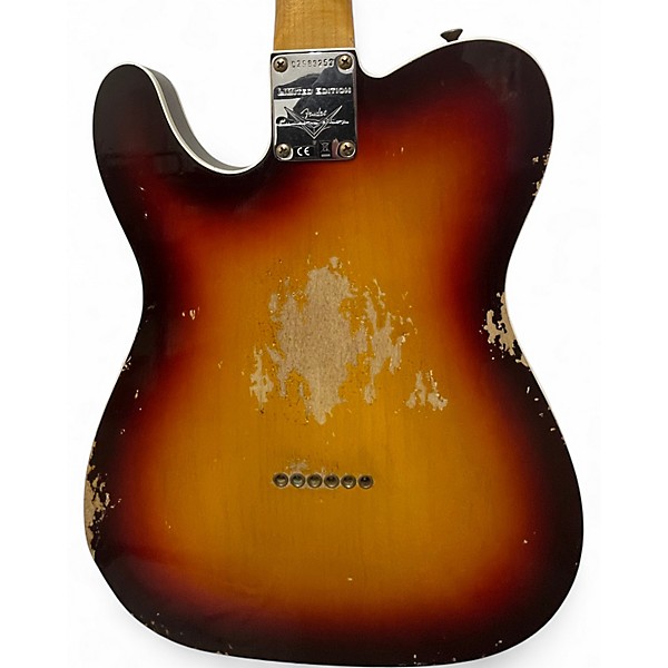 Used Fender 1960 LTD CUSTOM SHOP HEAVY RELIC TELECASTER 3 Color Sunburst Solid Body Electric Guitar
