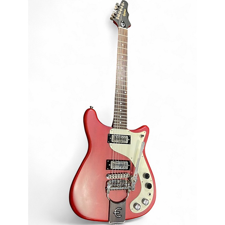 ギター Epiphone 1966 Worn Wilshire Cherry Used Epiphone Worn 1966 Wilshire Wine Red Solid Body Electric