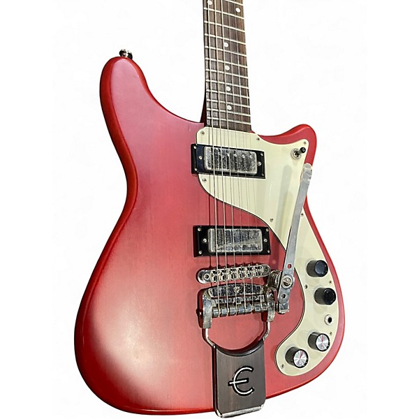 Used Epiphone Worn 1966 Wilshire Wine Red Solid Body Electric Guitar