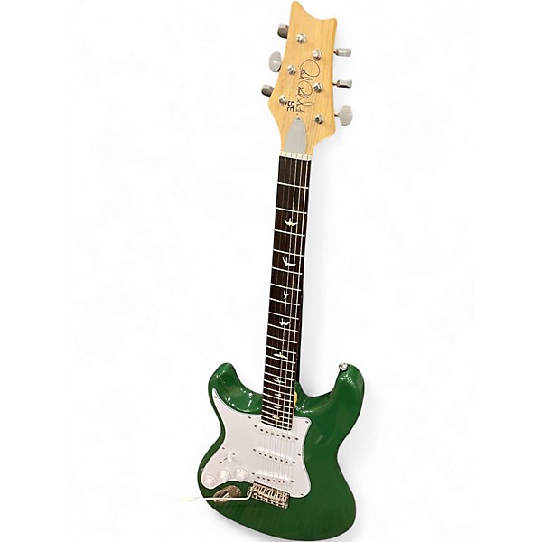Used PRS SE Silver Sky LAUREL GREEN Solid Body Electric Guitar