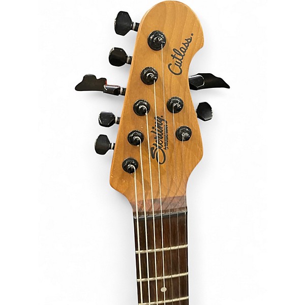 Used Sterling by Music Man ason Richardson Signature 7-String Cutlass Dark Scarlet Burst Satin Solid Body Electric Guitar