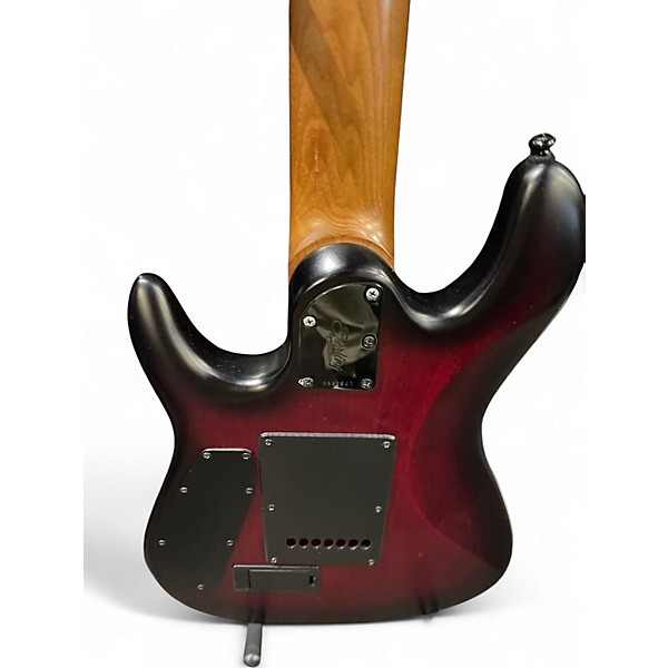 Used Sterling by Music Man ason Richardson Signature 7-String Cutlass Dark Scarlet Burst Satin Solid Body Electric Guitar