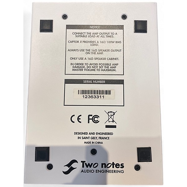 Used Two Notes AUDIO ENGINEERING TORPEDO CAPTOR Power Attenuator Footswitch