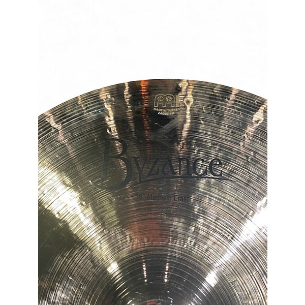 Used MEINL 18in Byzance Medium Crash Cymbal