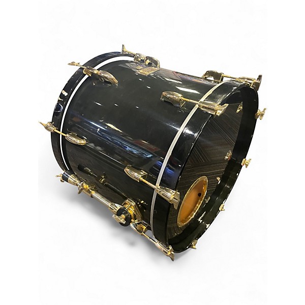 Used Pearl 4 Piece MASTERS CUSTOM Black and Gold Drum Kit