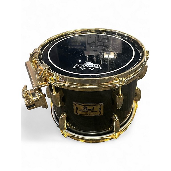 Used Pearl 4 Piece MASTERS CUSTOM Black and Gold Drum Kit