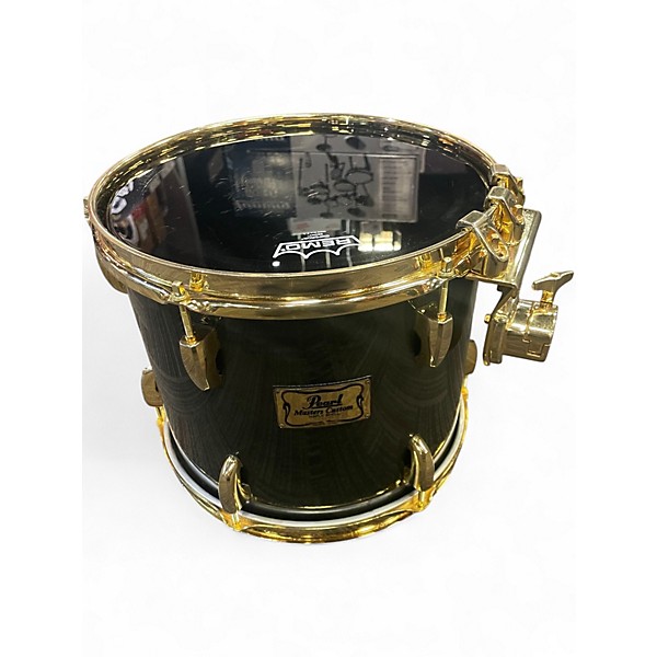 Used Pearl 4 Piece MASTERS CUSTOM Black and Gold Drum Kit